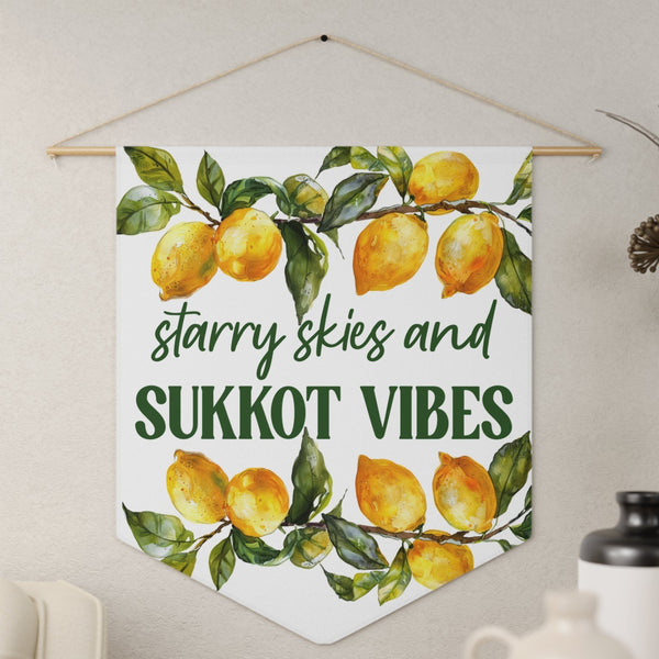 Starry Skies and Sukkot Vibes Citrus Pennant